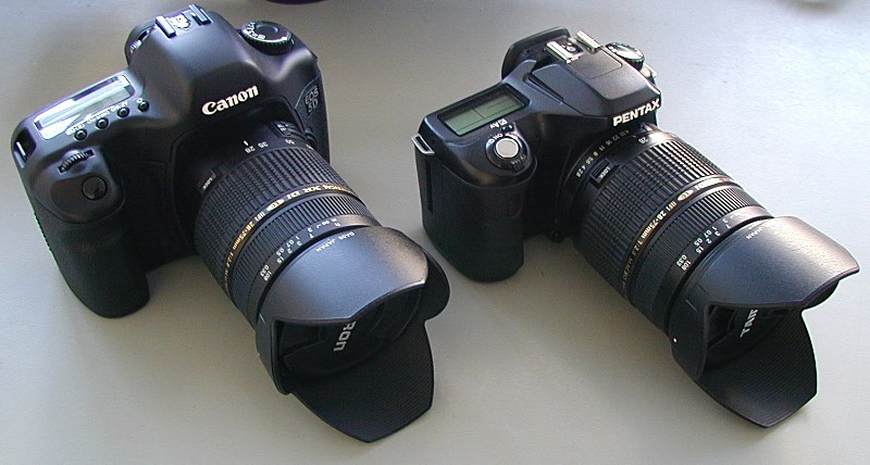 Comparison of Canon EOS 5D and Pentax *ist DS